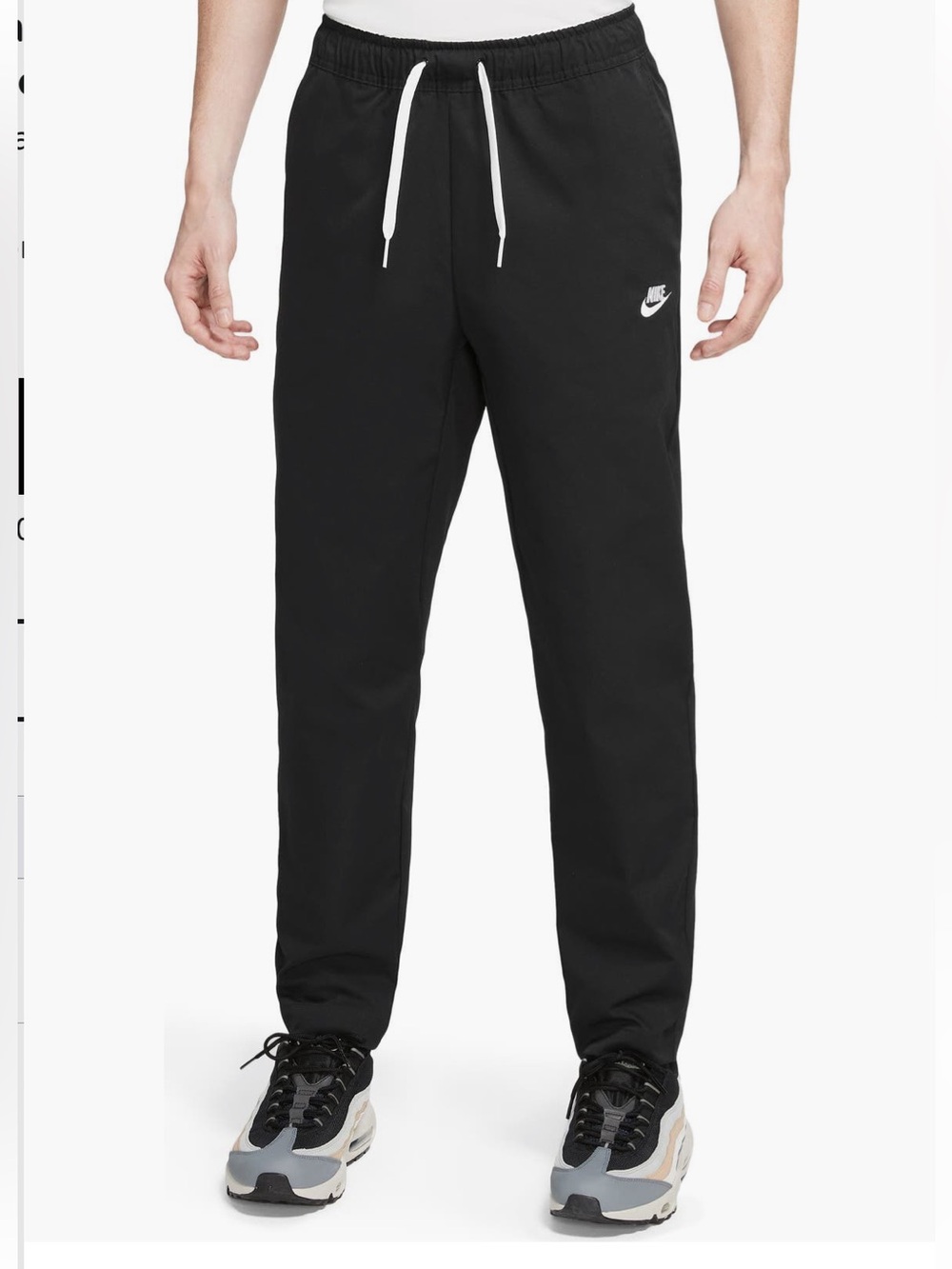 Nike tapered black pants